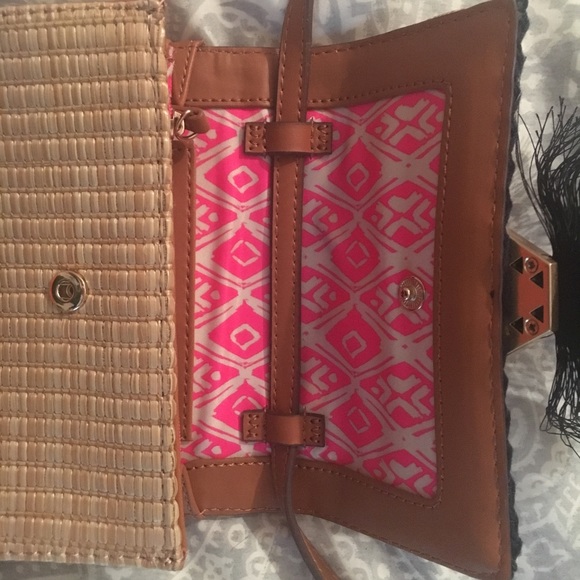 Stella & Dot Raffia Fringe Crossbody - Picture 3 of 4